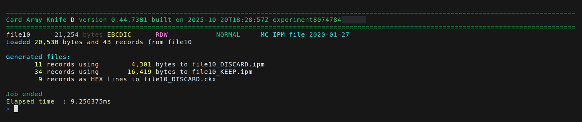 Ejemplo adicional del comando DELETE