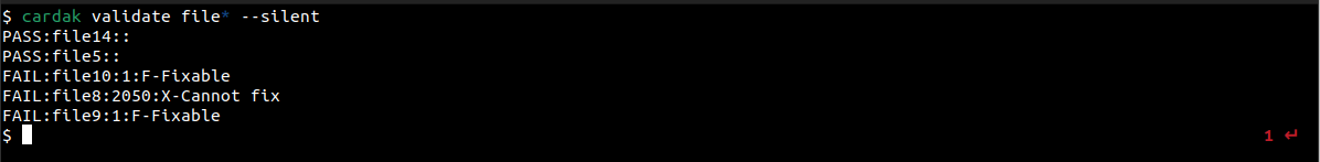 Modo silent para scripts