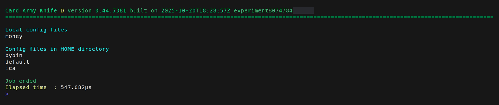 Ejemplo del comando DISTRIBUTE