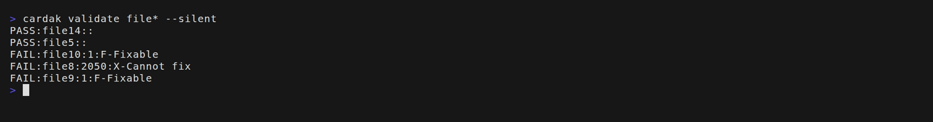 Silent mode for scripts