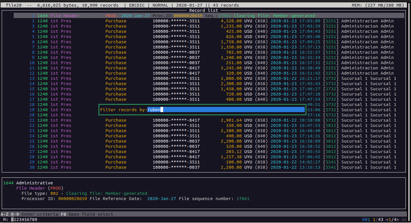 Interfaz TUI - Esample 11