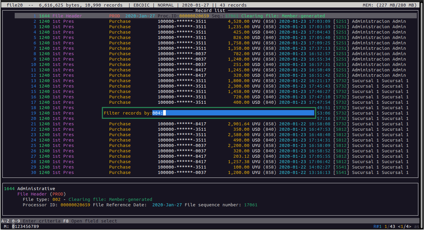 Interfaz TUI - Esample 16
