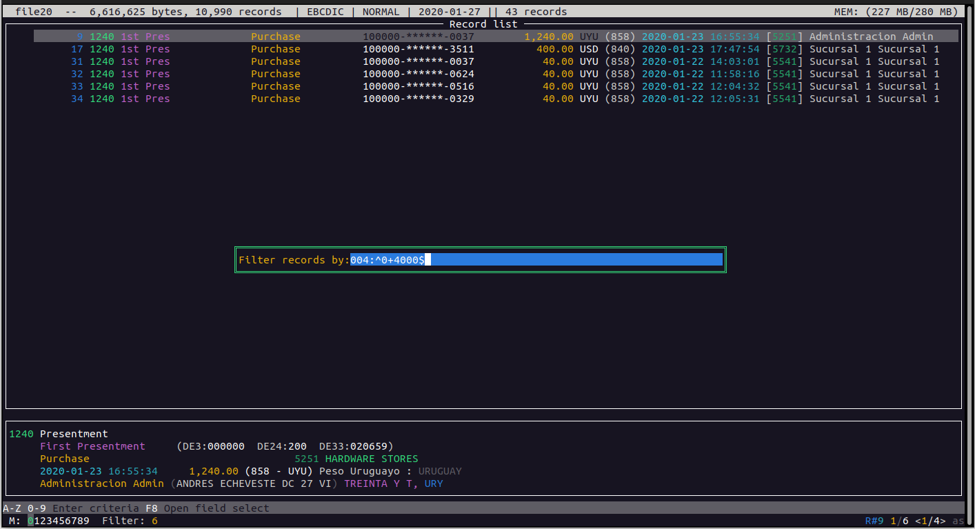 Interfaz TUI - Esample 18