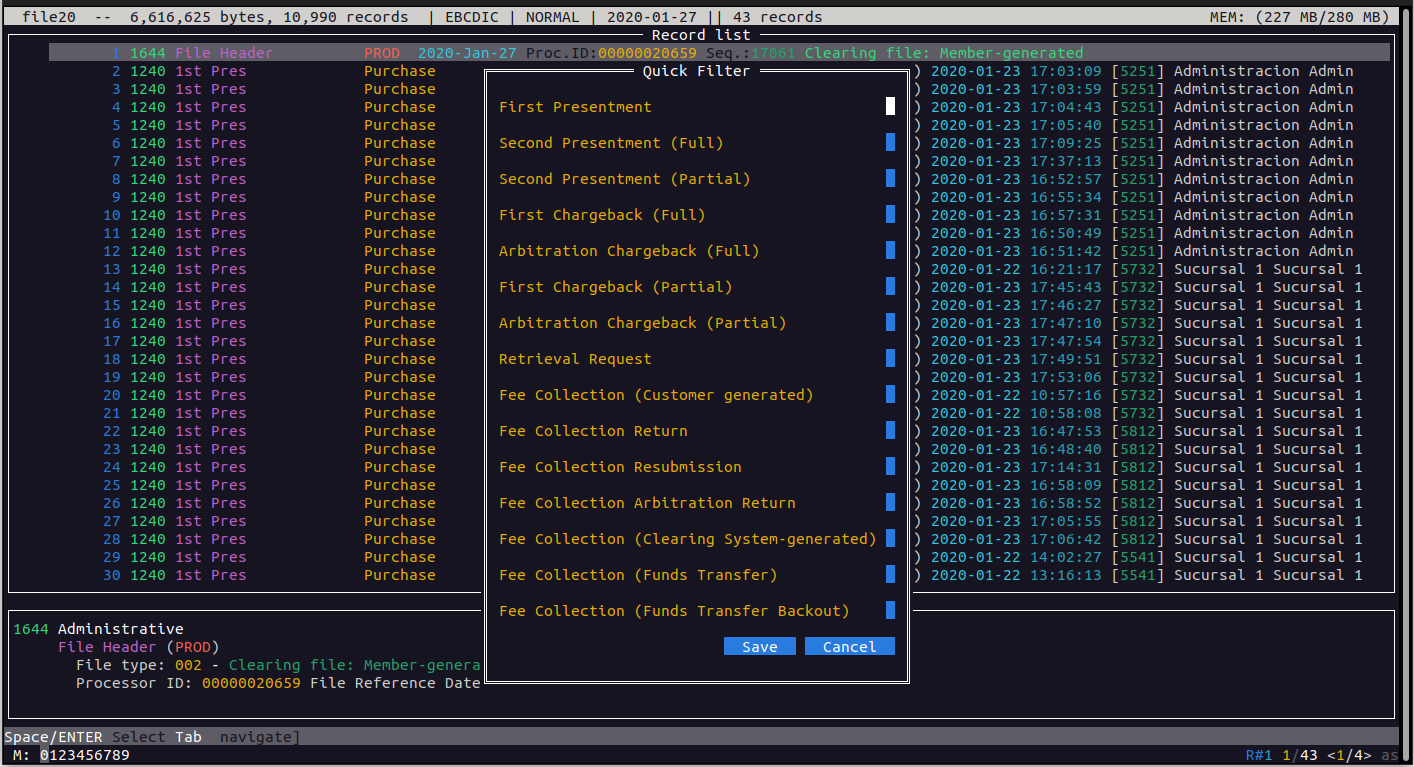 Interfaz TUI - Esample 19