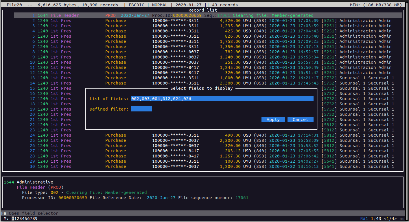 Interfaz TUI - Esample 23