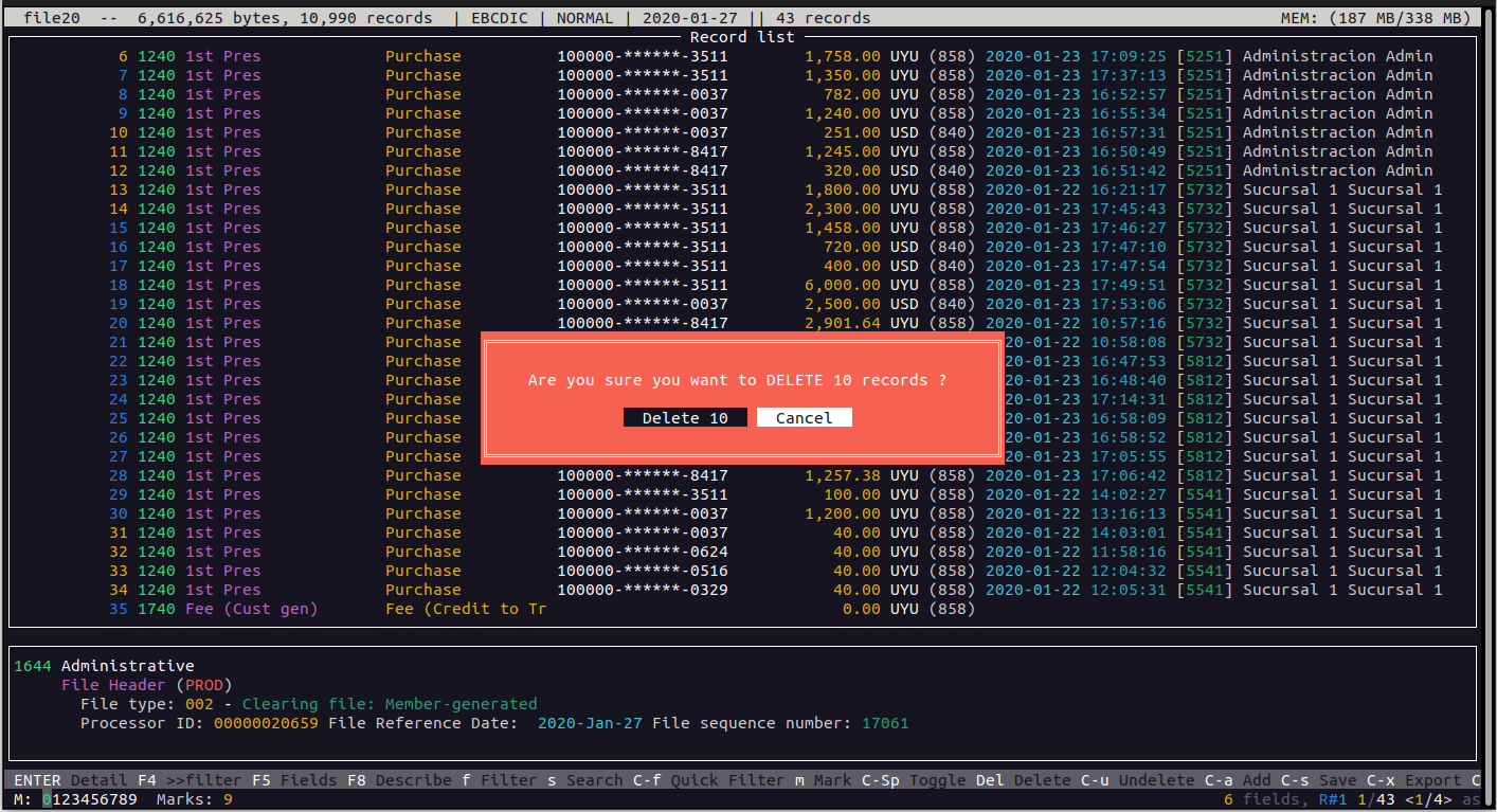 Interfaz TUI - Esample 28
