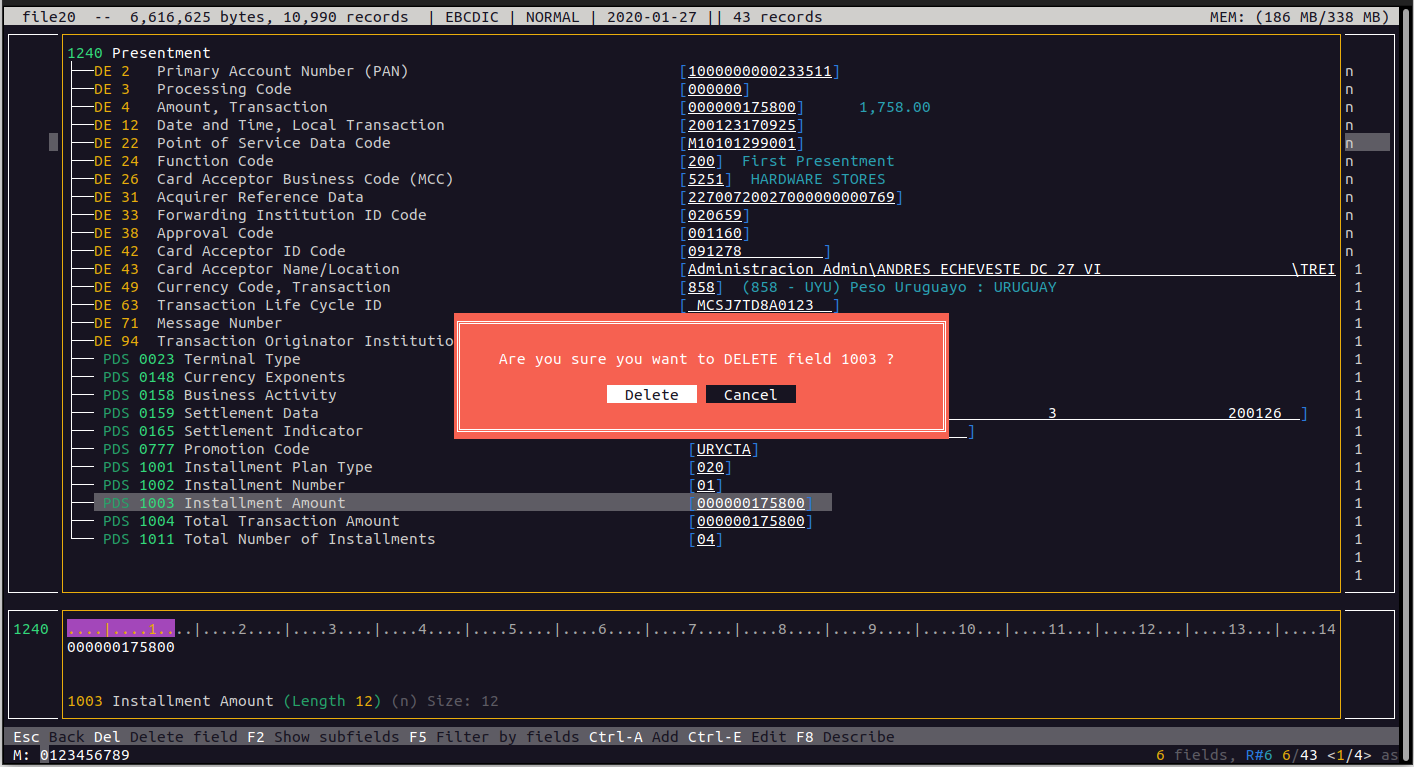 Interfaz TUI - Esample 30