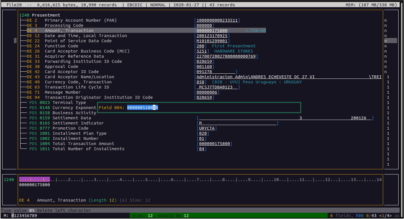 Interfaz TUI - Esample 33