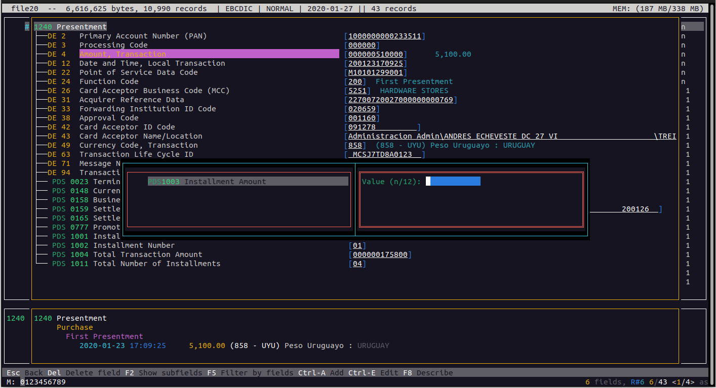 Interfaz TUI - Esample 35