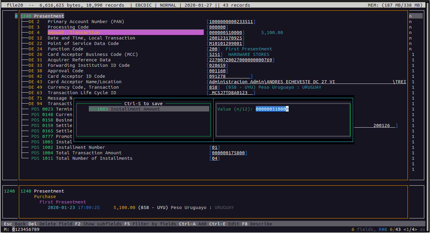 Interfaz TUI - Esample 36