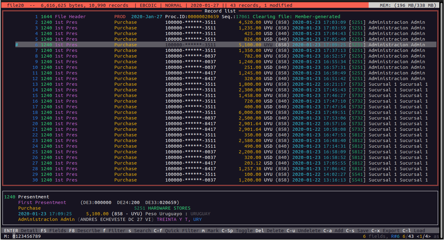 Interfaz TUI - Esample 38