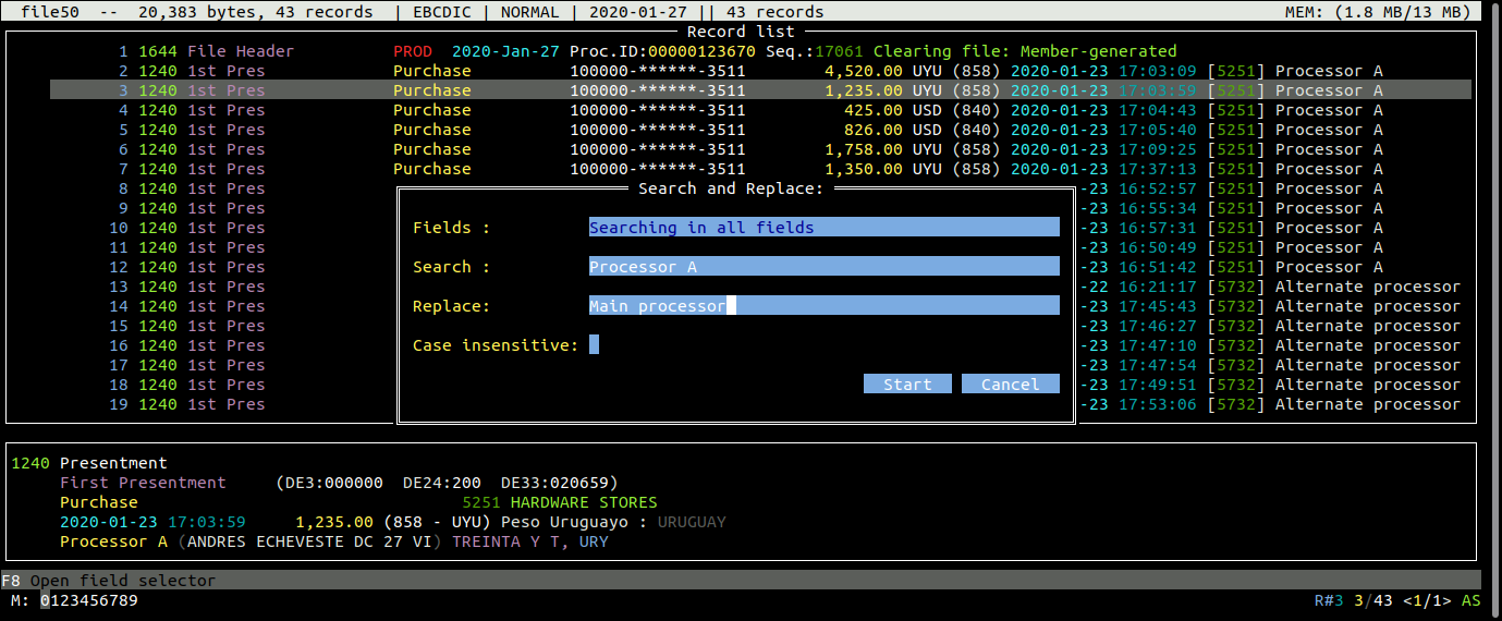 Interfaz TUI - Esample 40