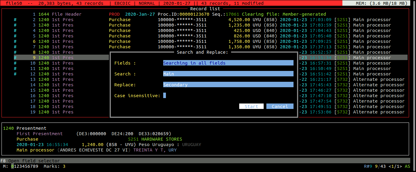 Interfaz TUI - Esample 42