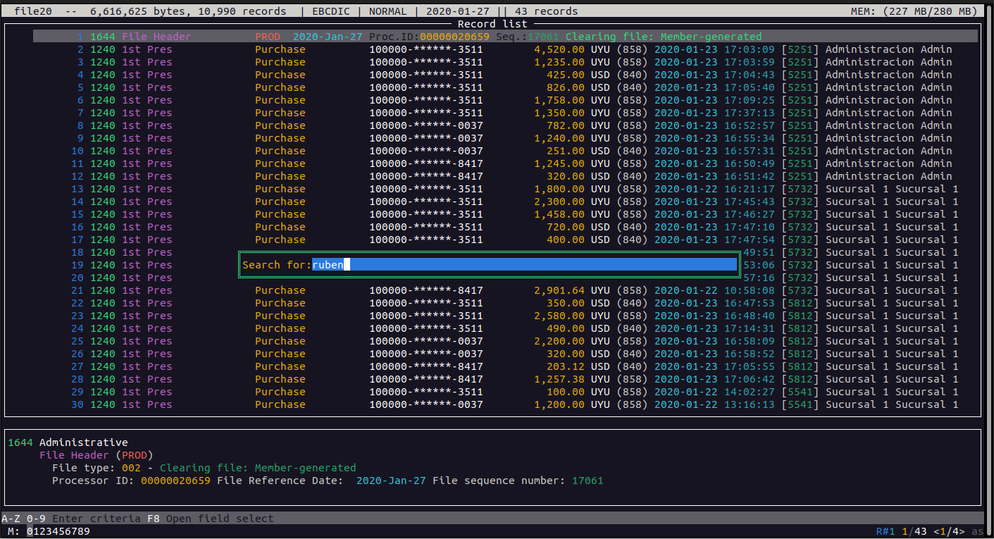 Interfaz TUI - Esample 8