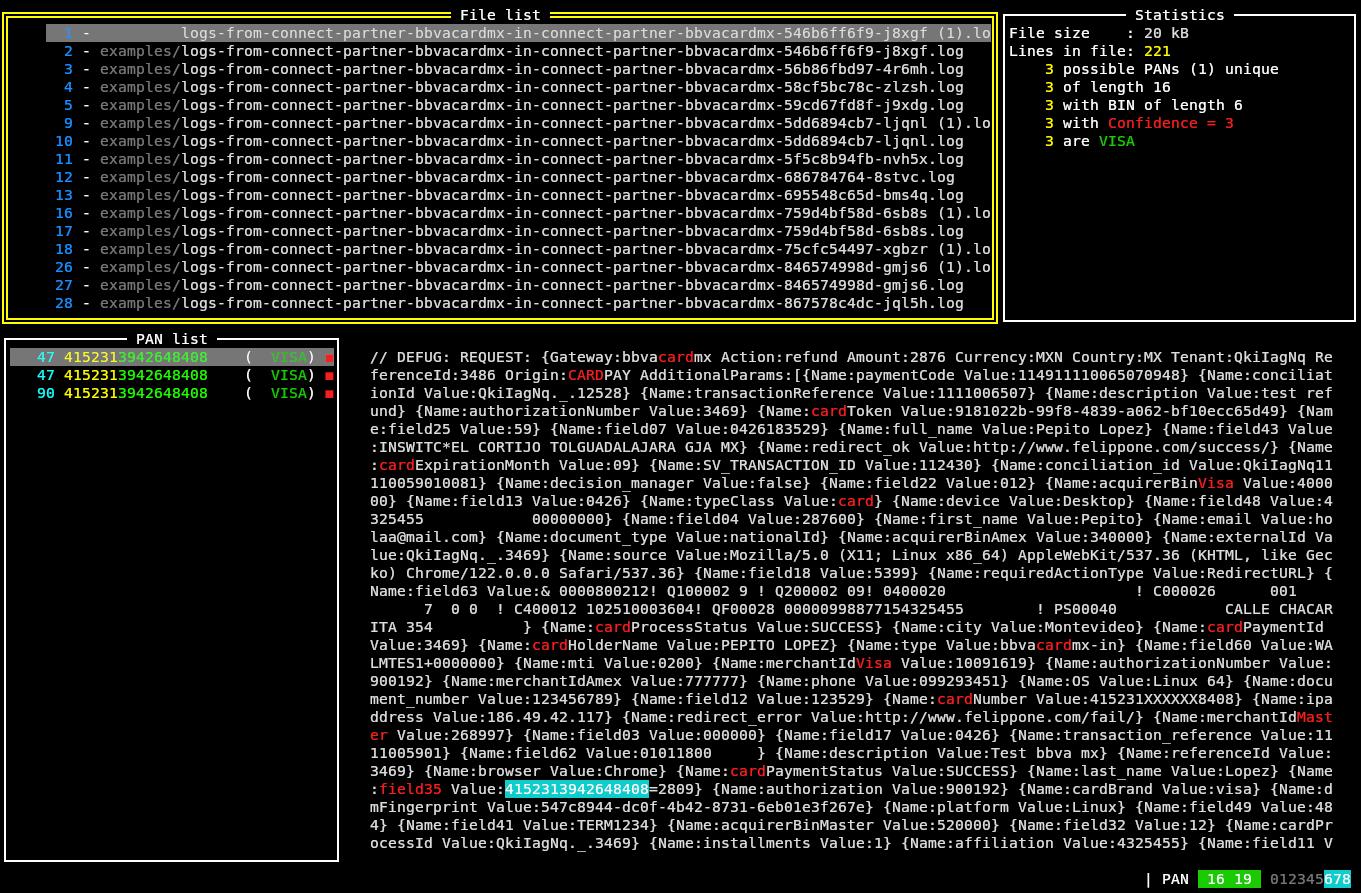 TUI interface